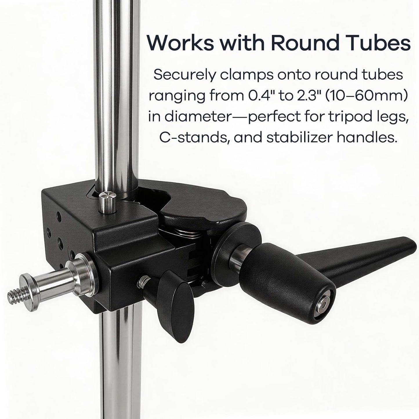 Kit abrazadera 5/8pulg para cámara DSLR trípode 33lbs