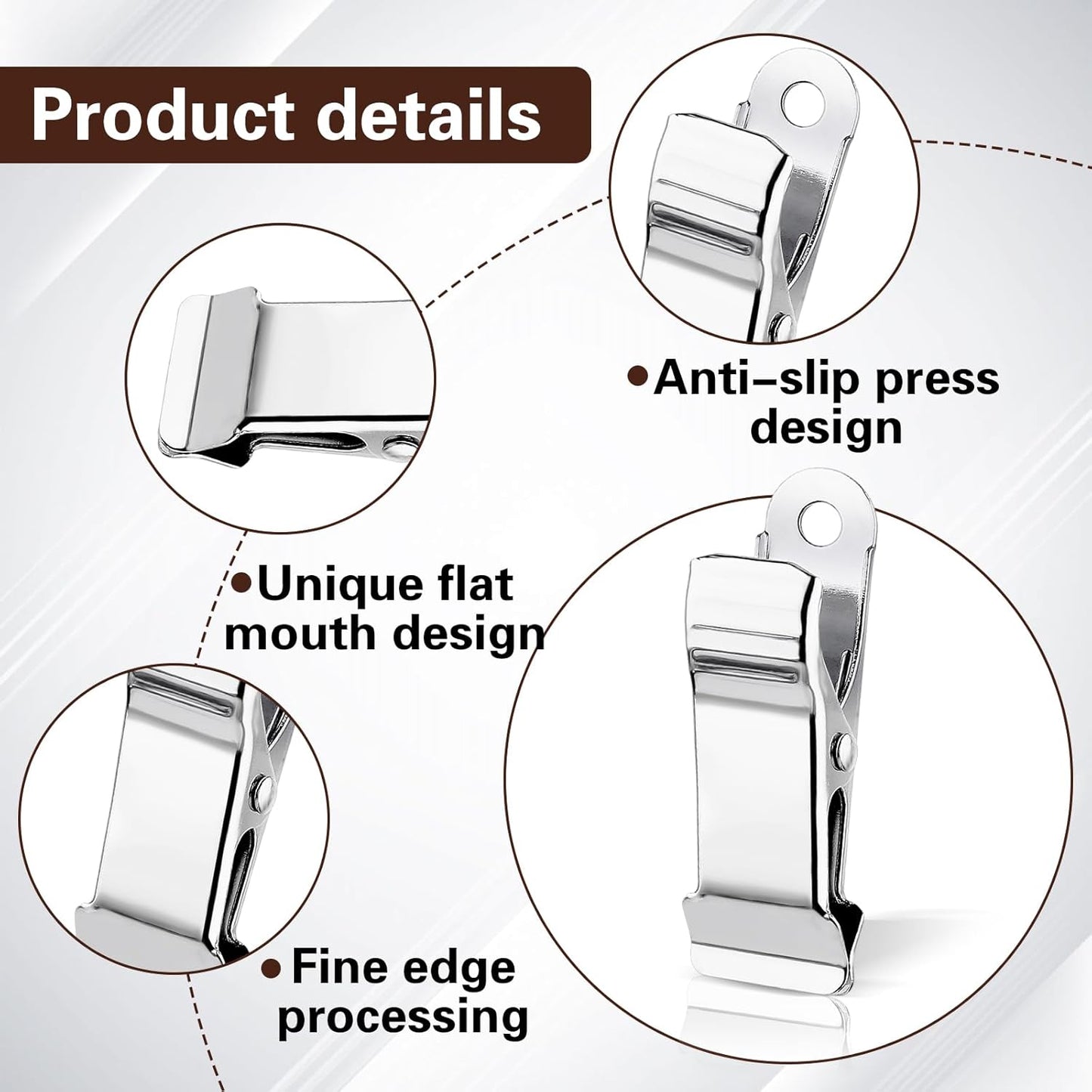 10 Clips Metal Mini para Manualidades y Luces Colgantes