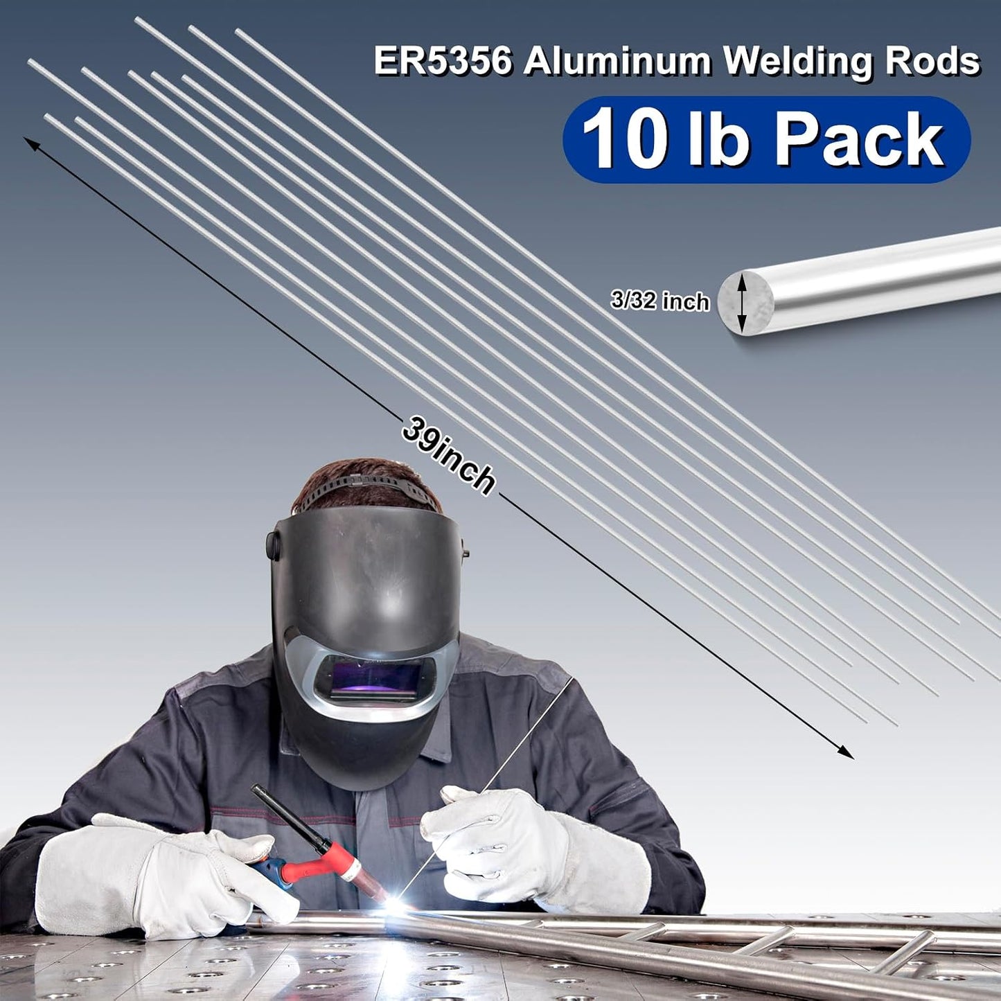 Varillas soldadura Tig aluminio ER5356 3/32x39