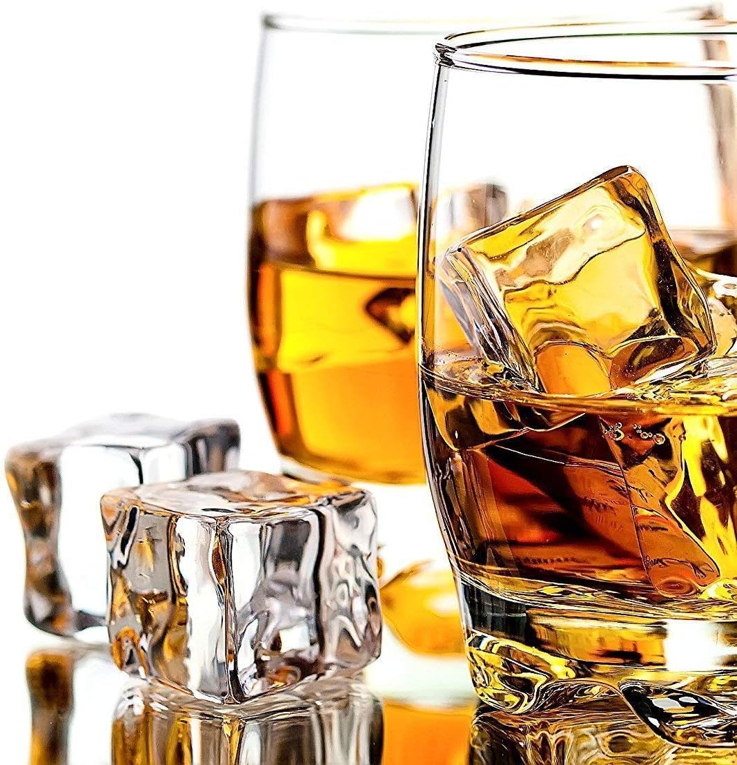 Cubos hielo acrílico transparente 1 pulgada forma cuadrada