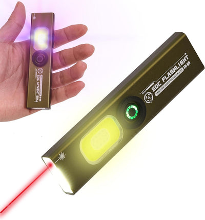 Linterna LED de bolsillo multimodo con base magnética