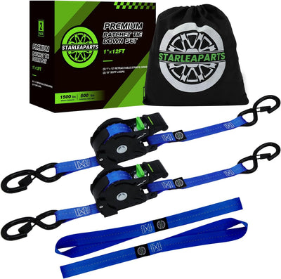 Correas trinquete retráctiles 1500lb azul