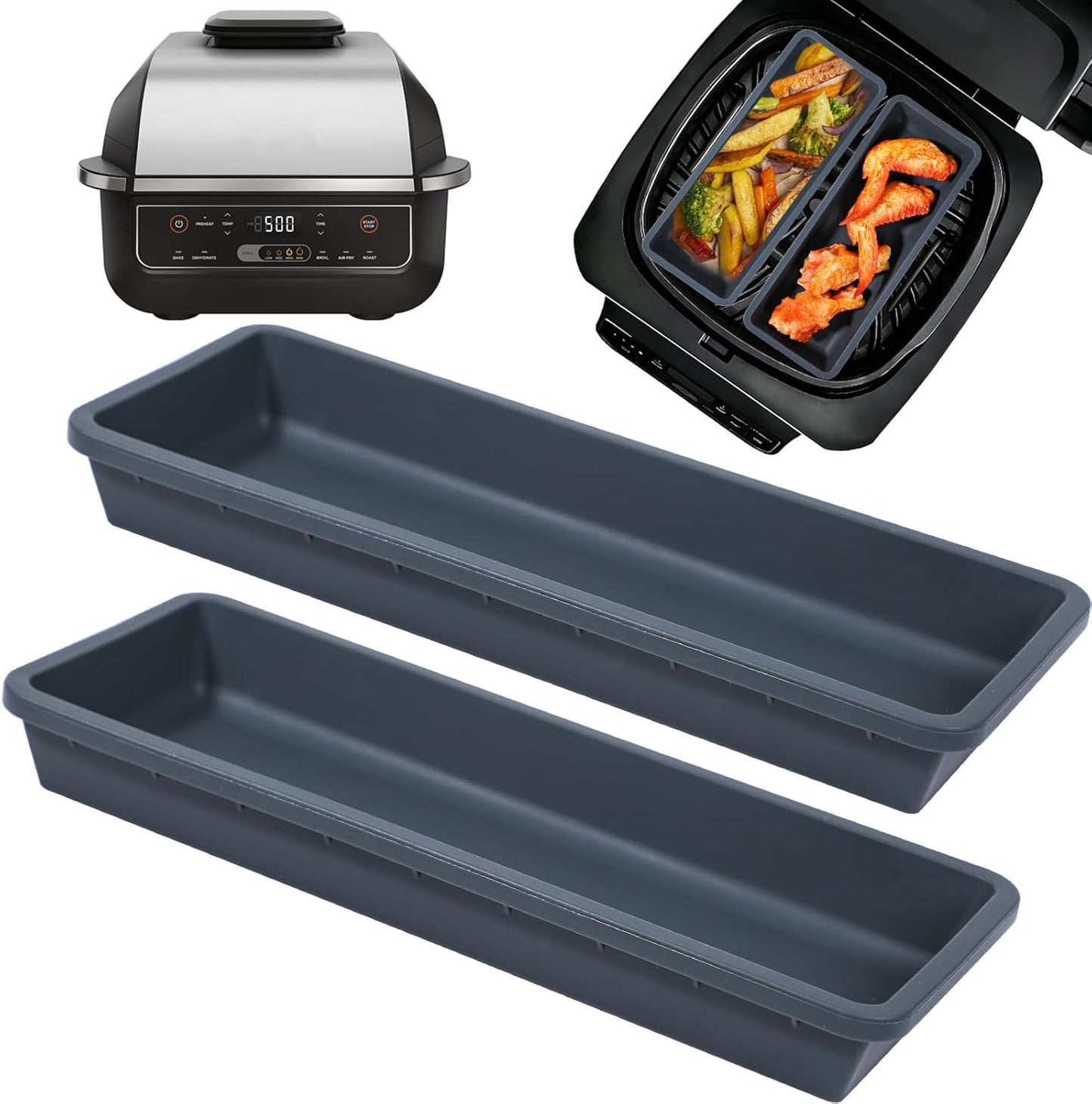 Bandejas de silicona para servir vegetales Ninja Foodi AG300 y AG400