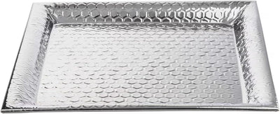 Bandeja cuadrada acero inox patrón panal 20x20pulg