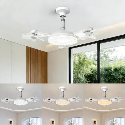 Ventilador techo con luz 3 modos 3000K-6500K control remoto