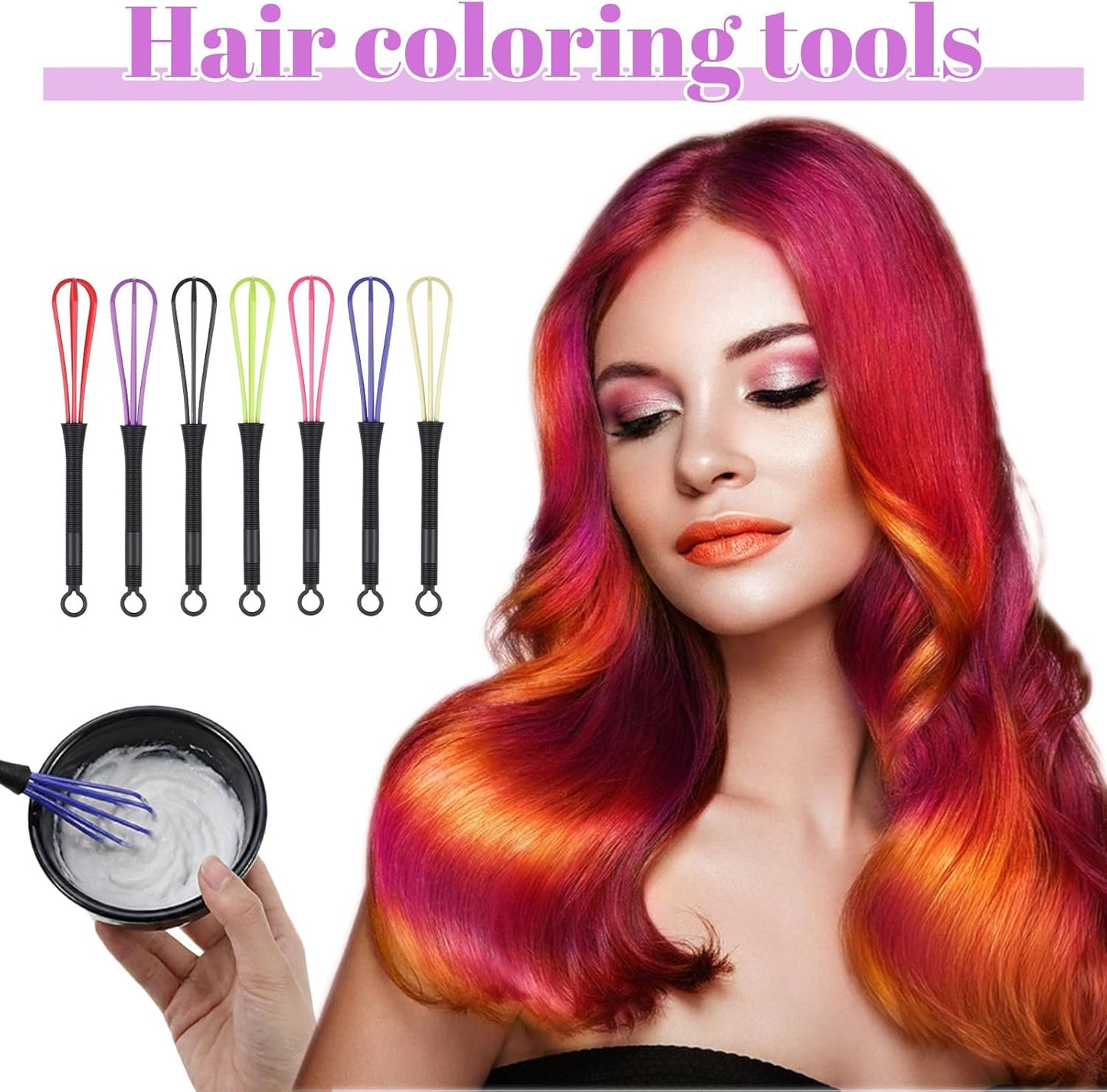 Batidor para cabello mini multiuso para mezclar tinte y cocina