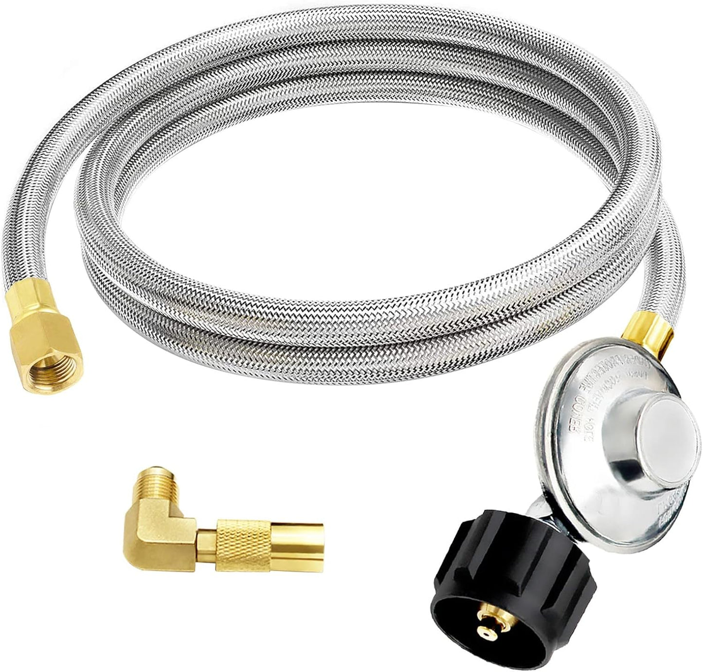 Manguera propano acero inox 6ft adaptador parrilla