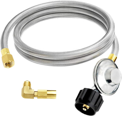 Manguera propano acero inox 6ft adaptador parrilla