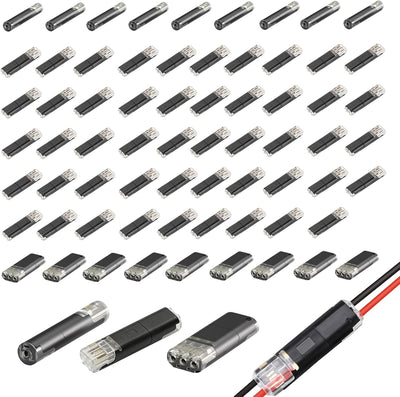 Conectores rapidos alambre doble 1/2/3 pines para luces led