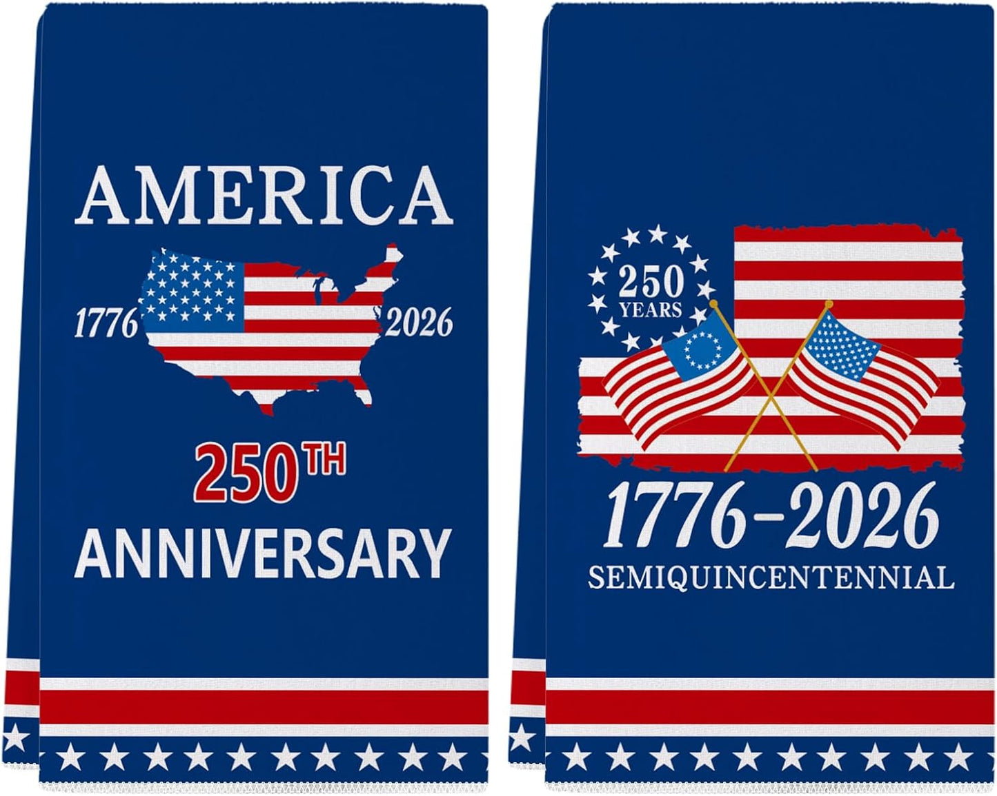 Toallas de cocina USA 250th 18 x 26