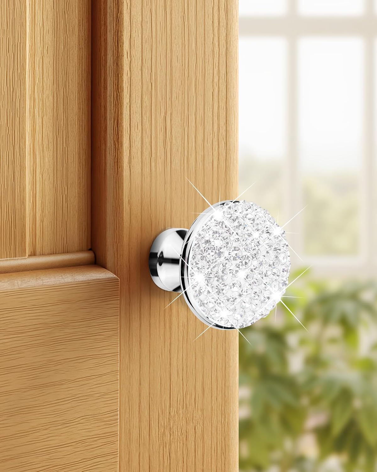 20 Pomos ABS 1.181pulg Decoración Cristal Redondo