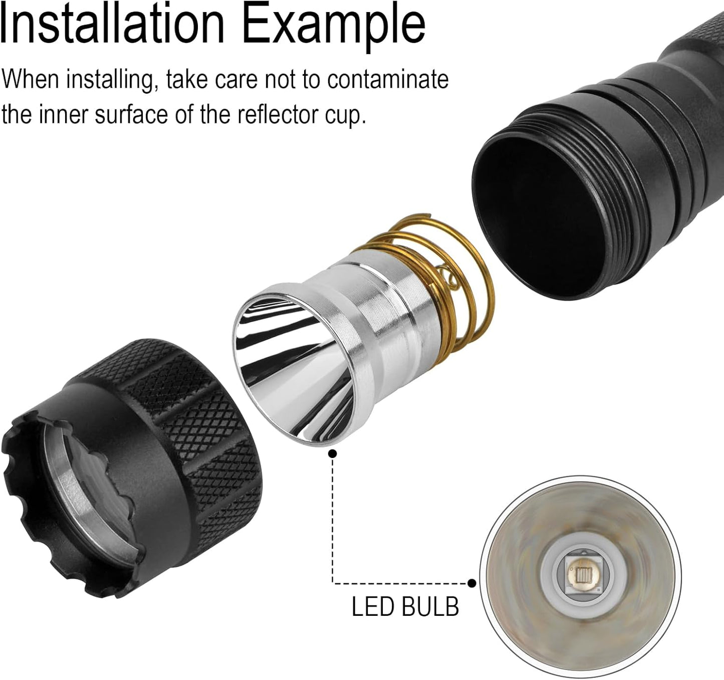 Bombilla LED P60 1200lm Repuesto Linterna X1 C2 G2 Z2
