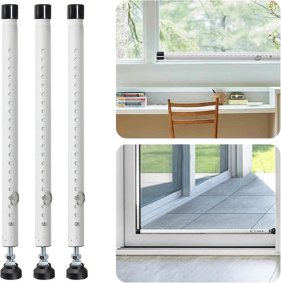 Barra seguridad puerta corredera 18-50pulg set 3 con puntas goma