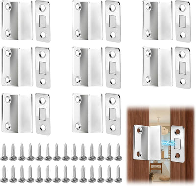 8 Cierres Magnéticos Ultrafino para Puerta Cajón Gabinete