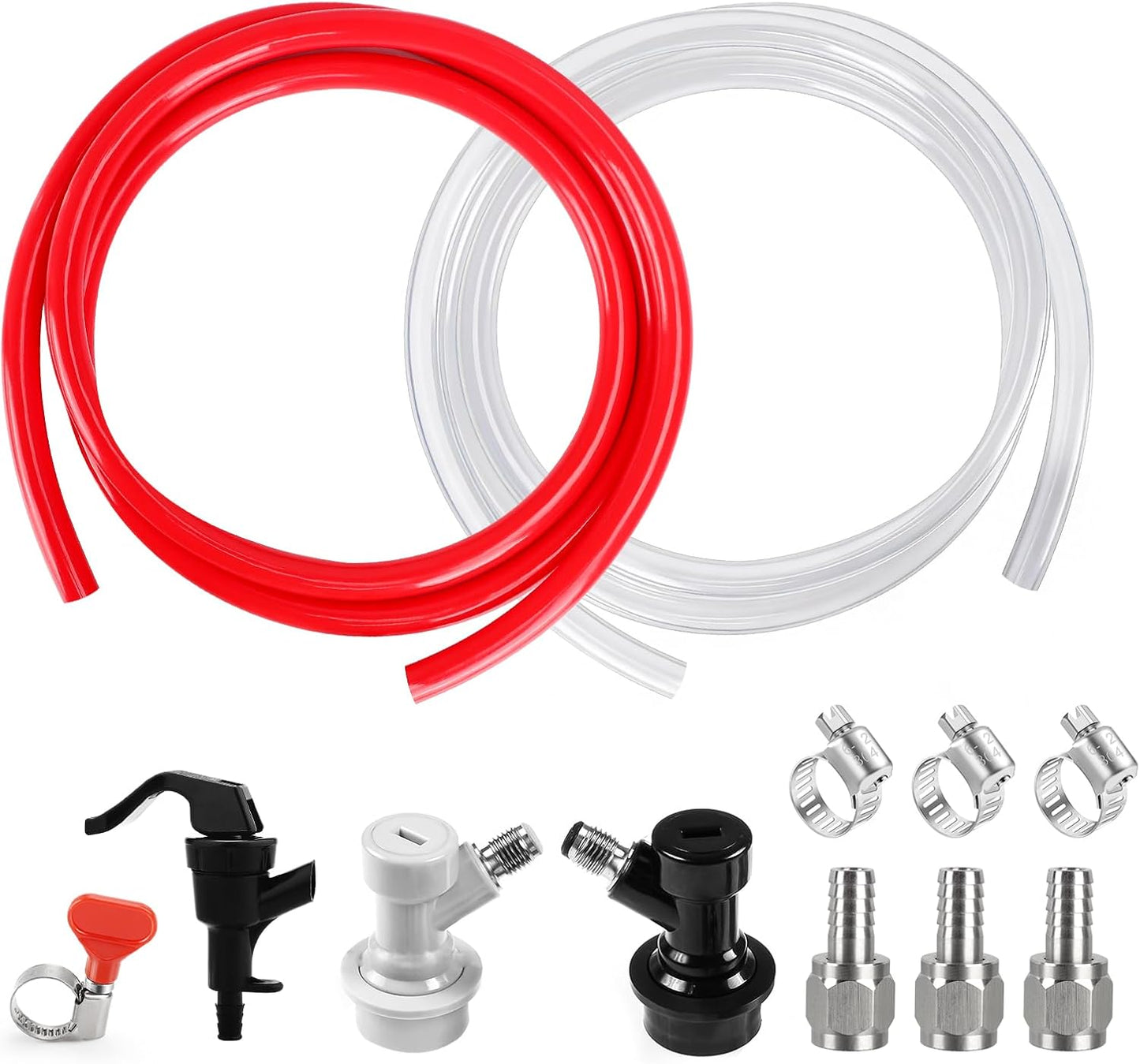 Tubería CO2 5pulg 5/16 con kit montaje y grifo