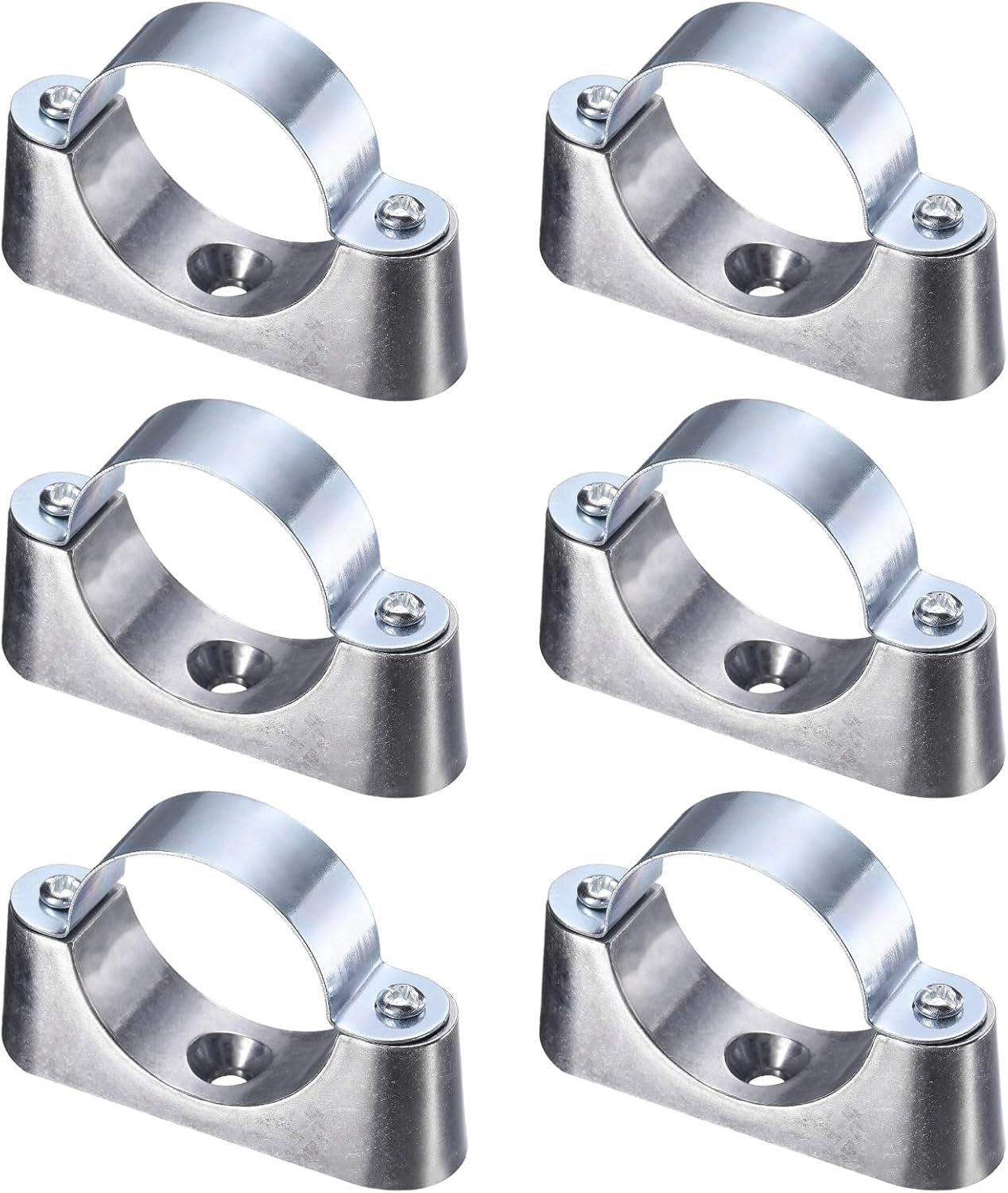 Pack 6 abrazaderas M5 acero carbono soporte tubería