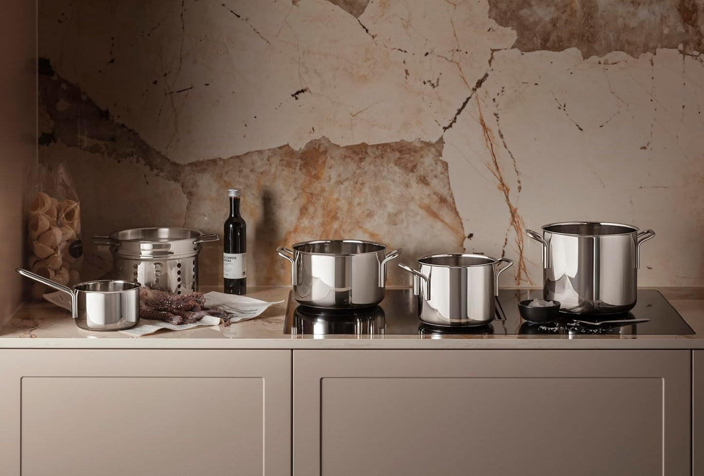 Juego 4 Pzas Utensilios Cocina Acero Inox 1.1-4.8l