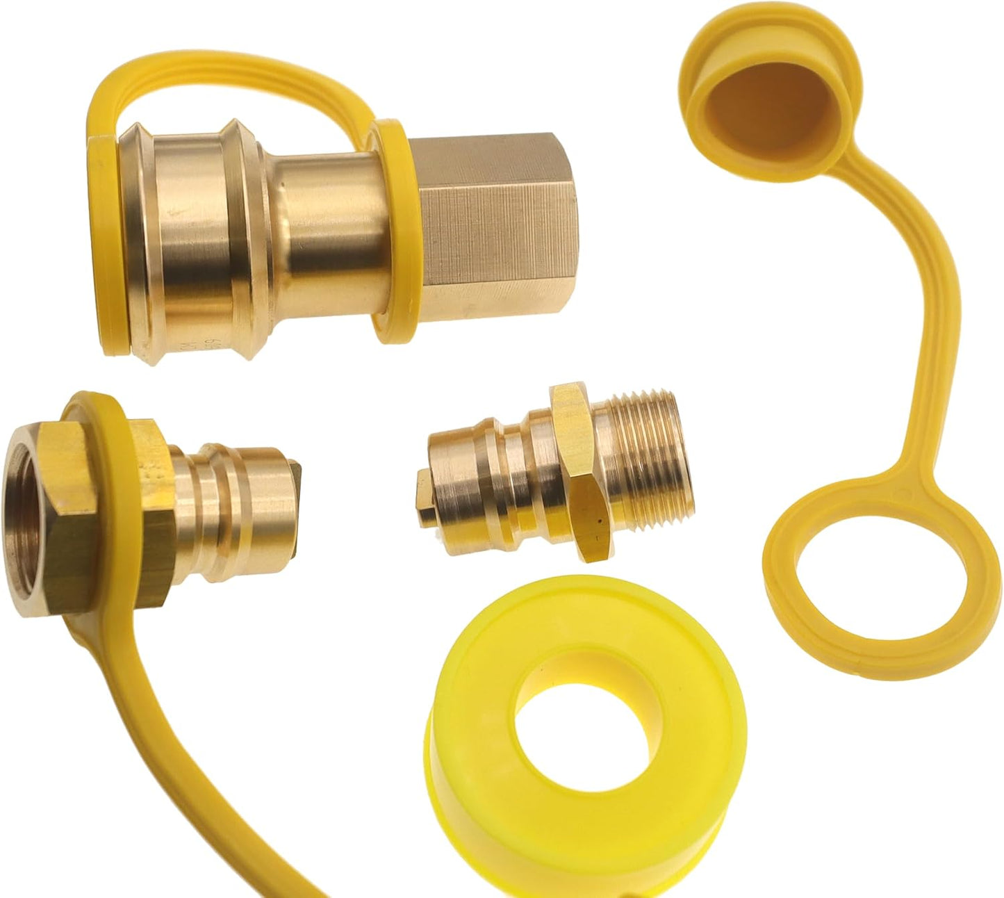 Conectores gas 3/4pulg para generadores paquete 4