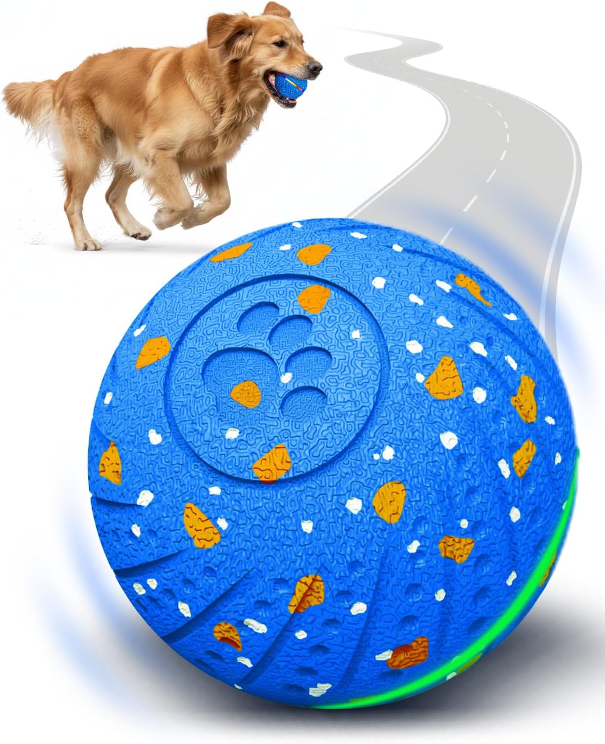 Bolas interactivas para perros con luces IPX7 impermeable