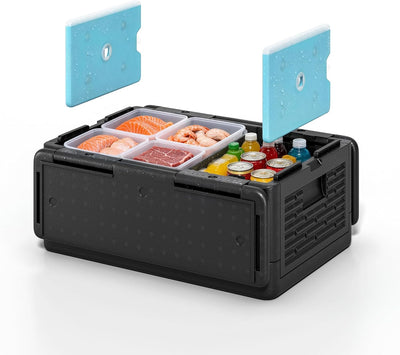 Caja caliente EPP aislada 42qt con 2 pzas hielo reutilizable