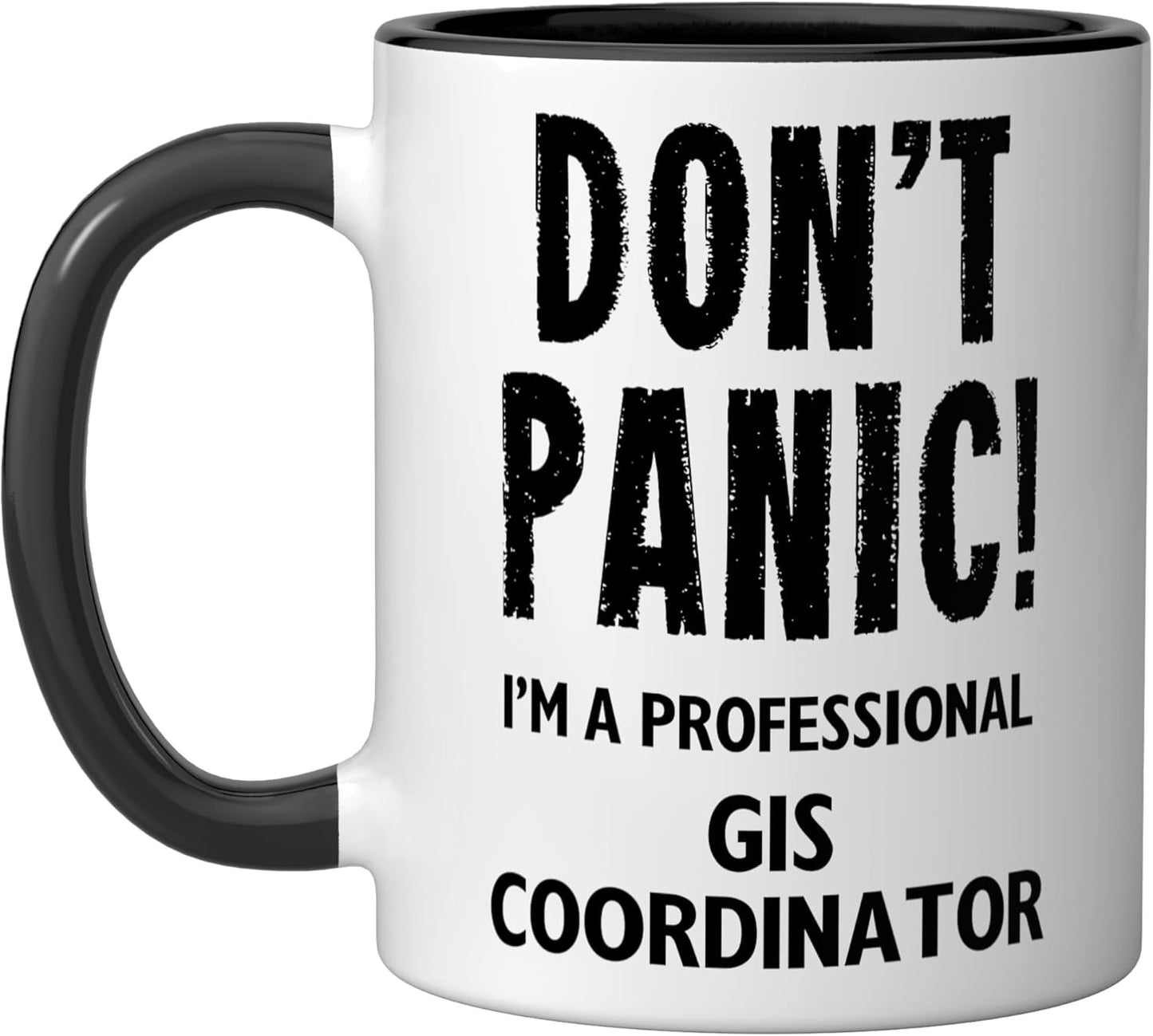 Taza Cerámica GIS Coordinator Negro/Blanco