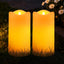 Velas solares impermeables pack 2 pilar 3x6pulg recargable