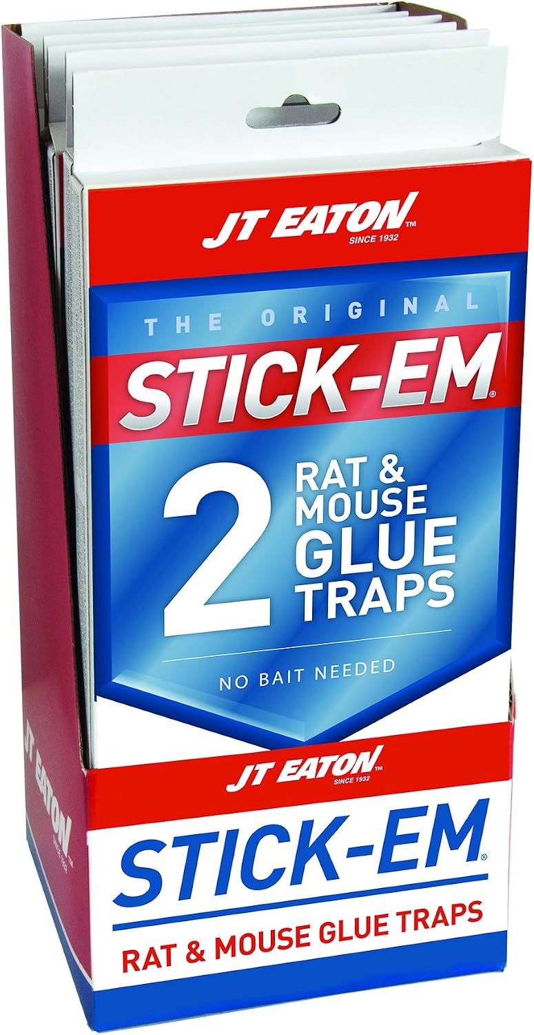 2 Trampas pegamento ratón y rata Stick-Em