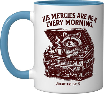 Taza Cerámica Ratoncito Cristiano Azul/Blanco