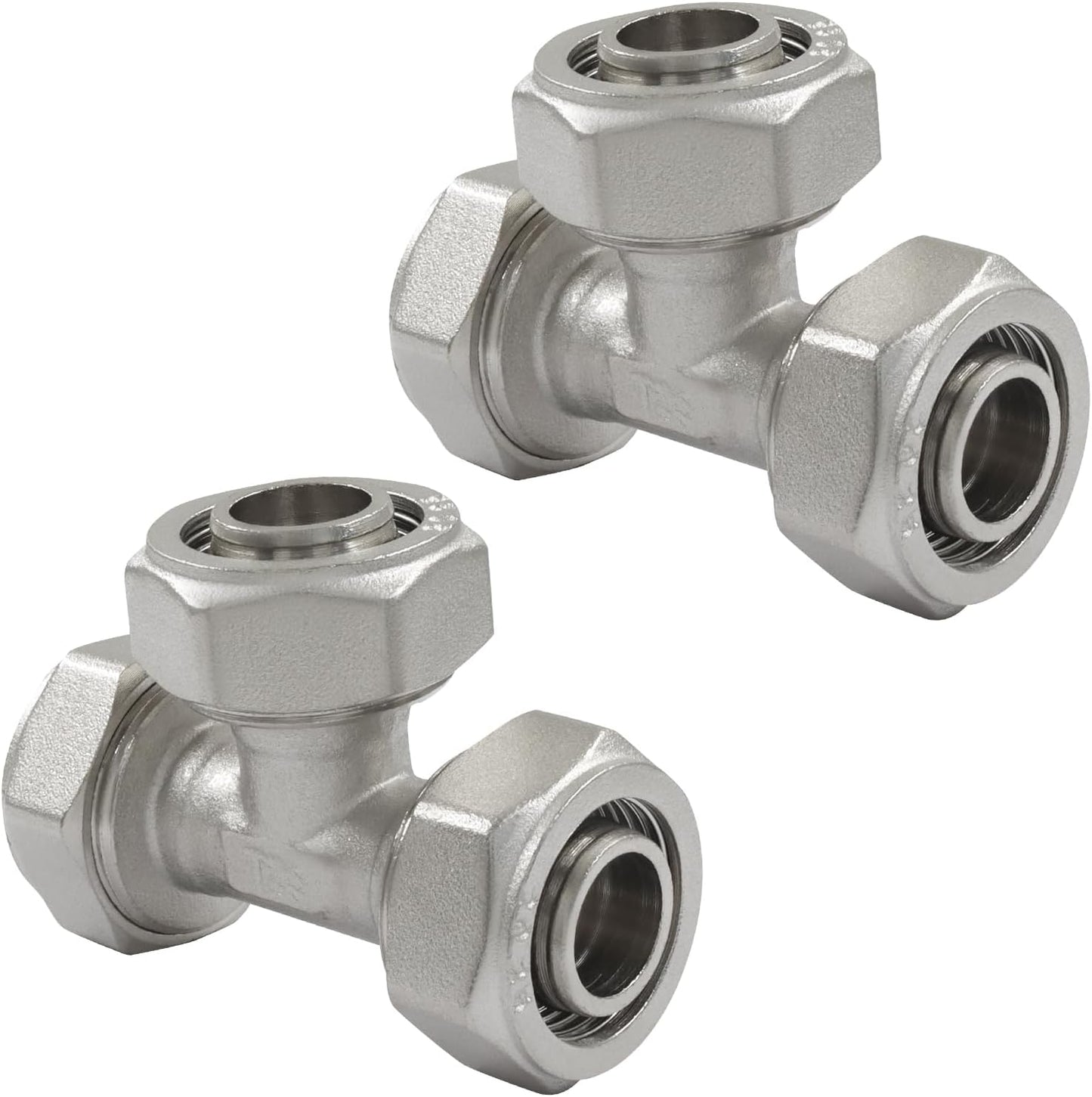Conexión aire 3/4 pulg acero níquel 2 Pzas 200 PSI