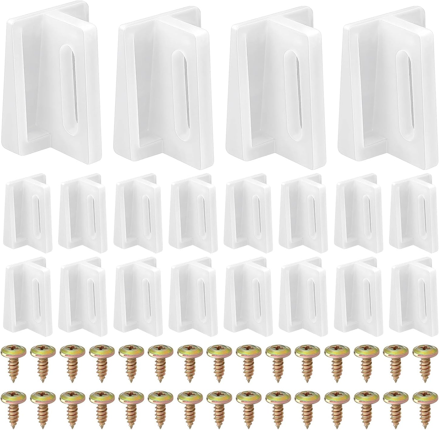 20 Pzas Guía Puerta Bolsillo Plástico 1-1/8pulg