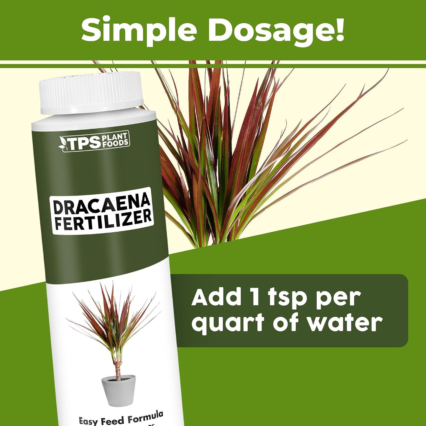 Fertilizante Dracaena para hojas verdes 8oz