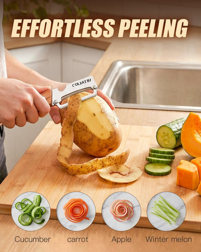 Pelador multifuncional acero inox para kiwi, verduras y frutas