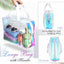 Neceser transparente con asa bolsa maquillaje playa PVC 6uds
