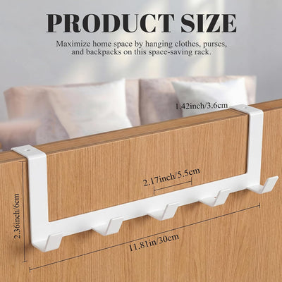 Ganchos puerta 1-3/8pulg perchero dormitorio baño