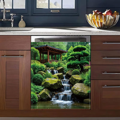 Cubierta magnética para lavavajillas y refrigerador verde exuberante
