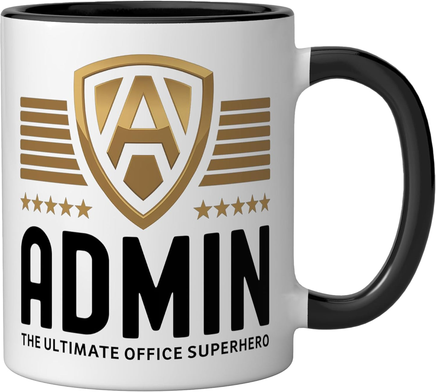 Taza cerámica para administrador de sistemas negro/blanco