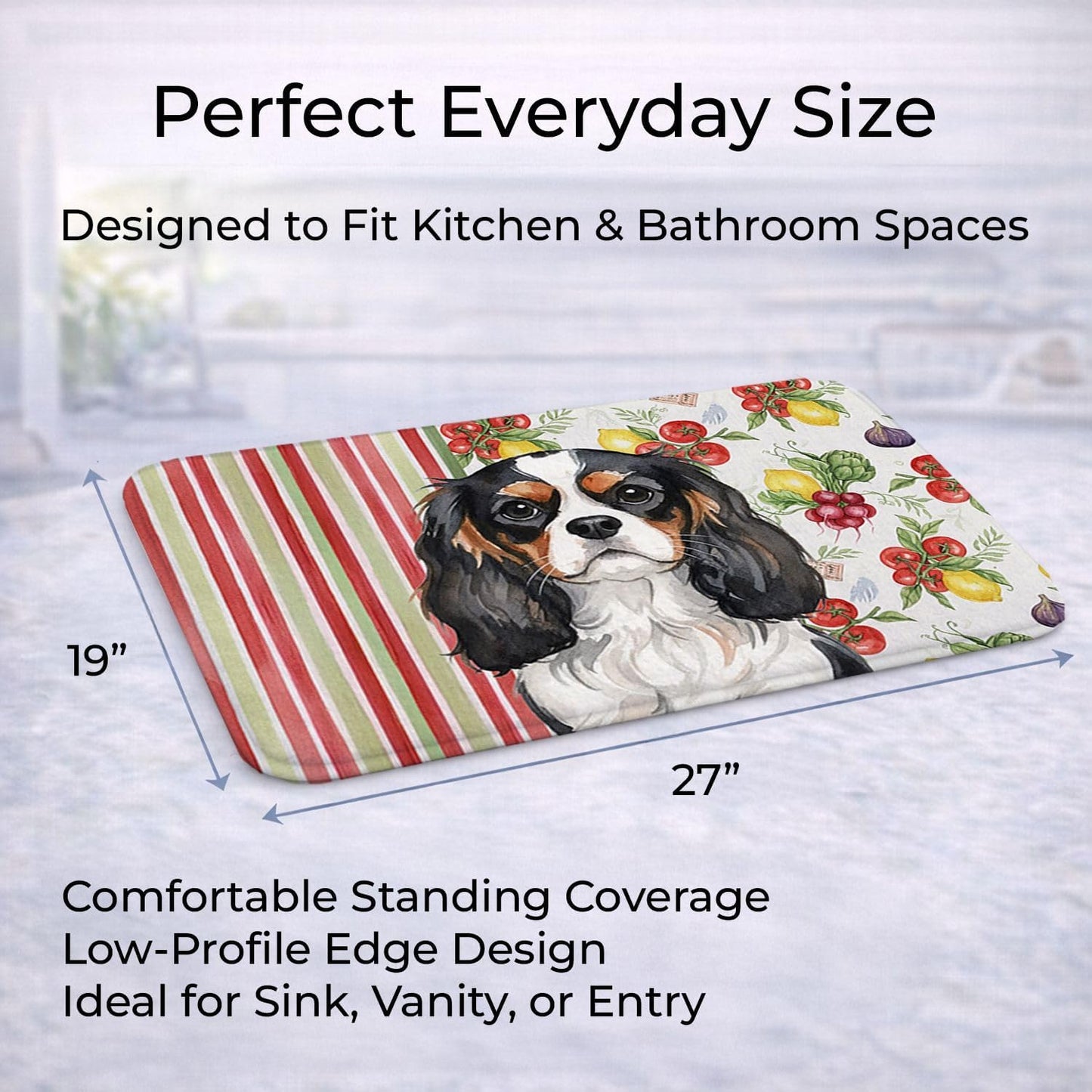 Alfombra cocina y baño con memory foam antifatiga