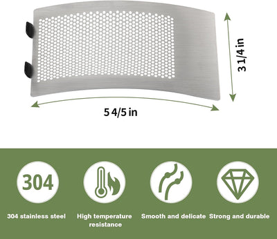 Panel malla acero inox para puerta huevo mediano y grande