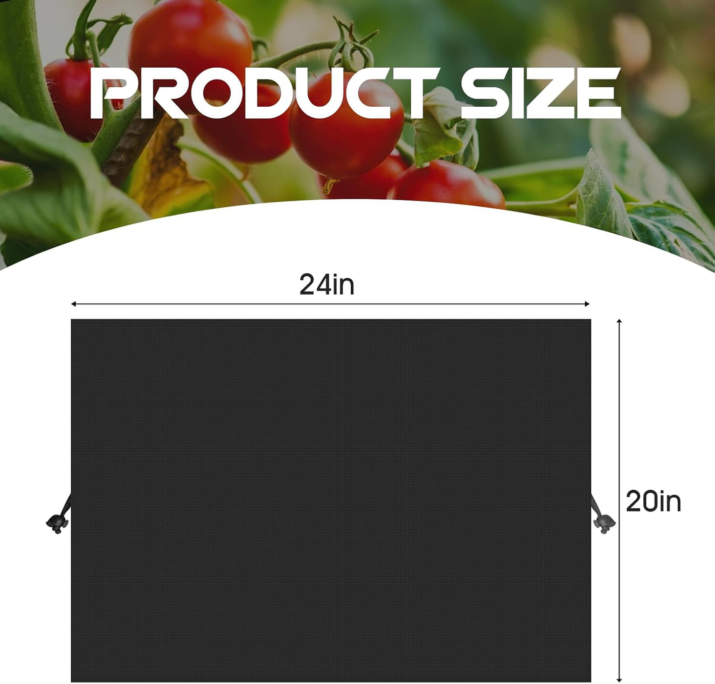 3 Pzas Cubiertas Mantillo 20x24pulg Negro