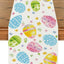 Camino mesa Pascua 72x13pulg huevo acuarela patrón floral