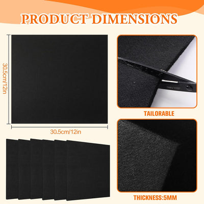 6 Pzas Manta Soldadura 12x12pulg Almohadilla Ignífuga 1800°F