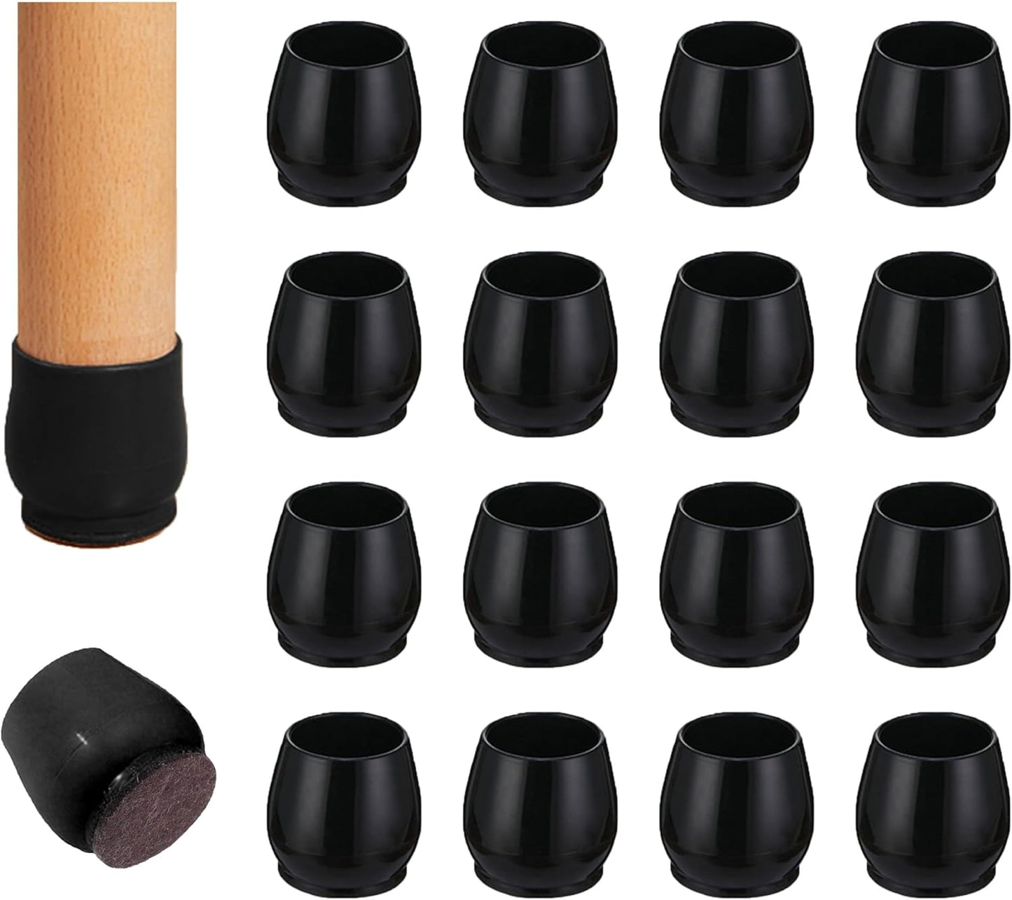 Protectores de suelo para patas de silla madera