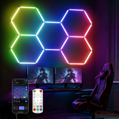 Luces RGB garaje control remoto sincronización música