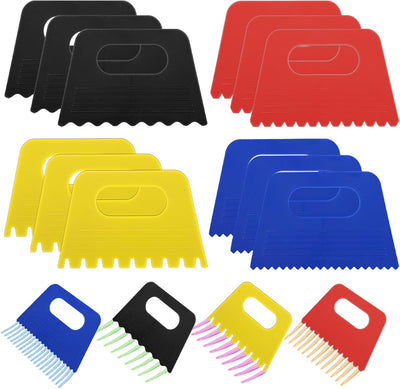 12 Pzas Raspador Pintura Plástico Textura Yeso