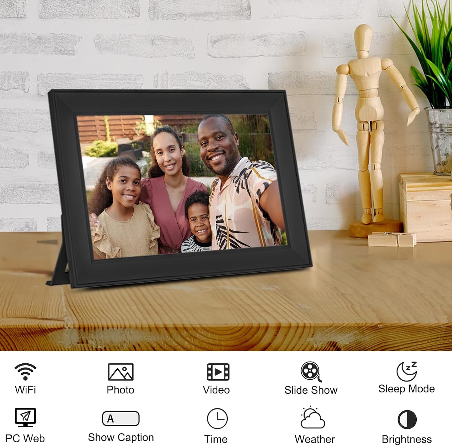Marco fotos digital WiFi 10.1pulg pantalla IPS tactil