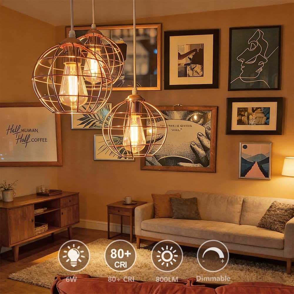 Pack 10 Bombillas LED Edison Regulables 2700K