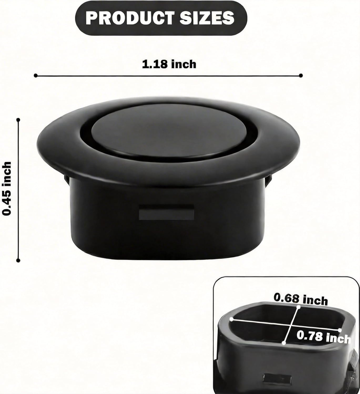 Tapones radar parachoques 20uds plástico duradero impermeable