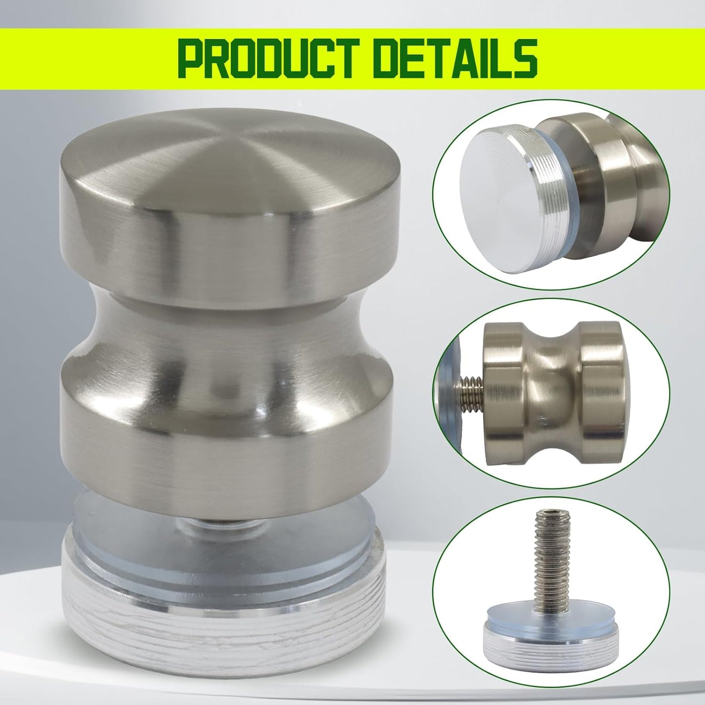 Manijas puerta ducha acero inox pomo corrediza cromada