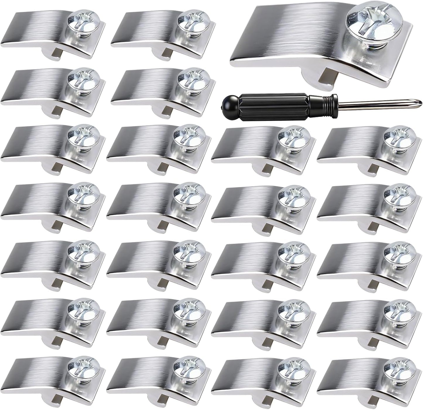 Pack 25 Clips Aluminio Ventana Tormenta 5/16pulg