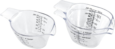 3 Tazas Medidoras Plástico 2oz para Hidromasaje y Bricolaje